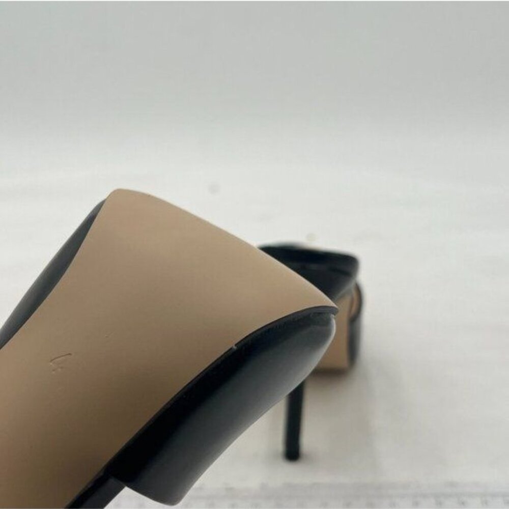 FSJ Black High Heel Open Toe Mule - Picture 5 of 7